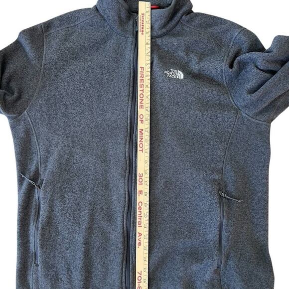 The North Face men’s size XXL sweater jacket with full zip, charcoal - Picture 7 of 8
